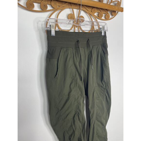 Lululemon Street To Studio Pant II Unlined 28 crop Olive Green 4 - Picture 3 of 9